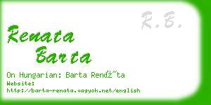 renata barta business card